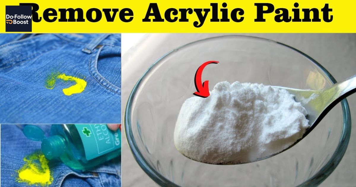 How to Get Acrylic Paint Off Clothes Fast