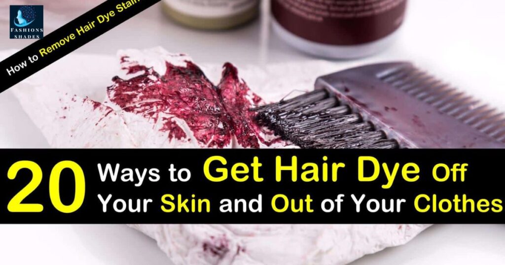 Remove Hair Dye from Clothes Effectively