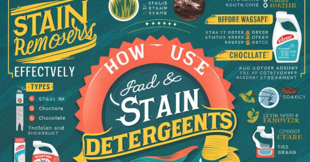 How to Use Stain Removers and Laundry Detergents